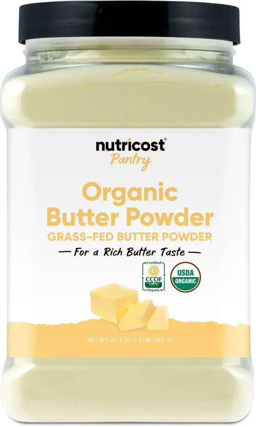 Nutricost Organic Grass-Fed Butter Powder (1.5 LB) - GMO-Free, Gluten-Free
