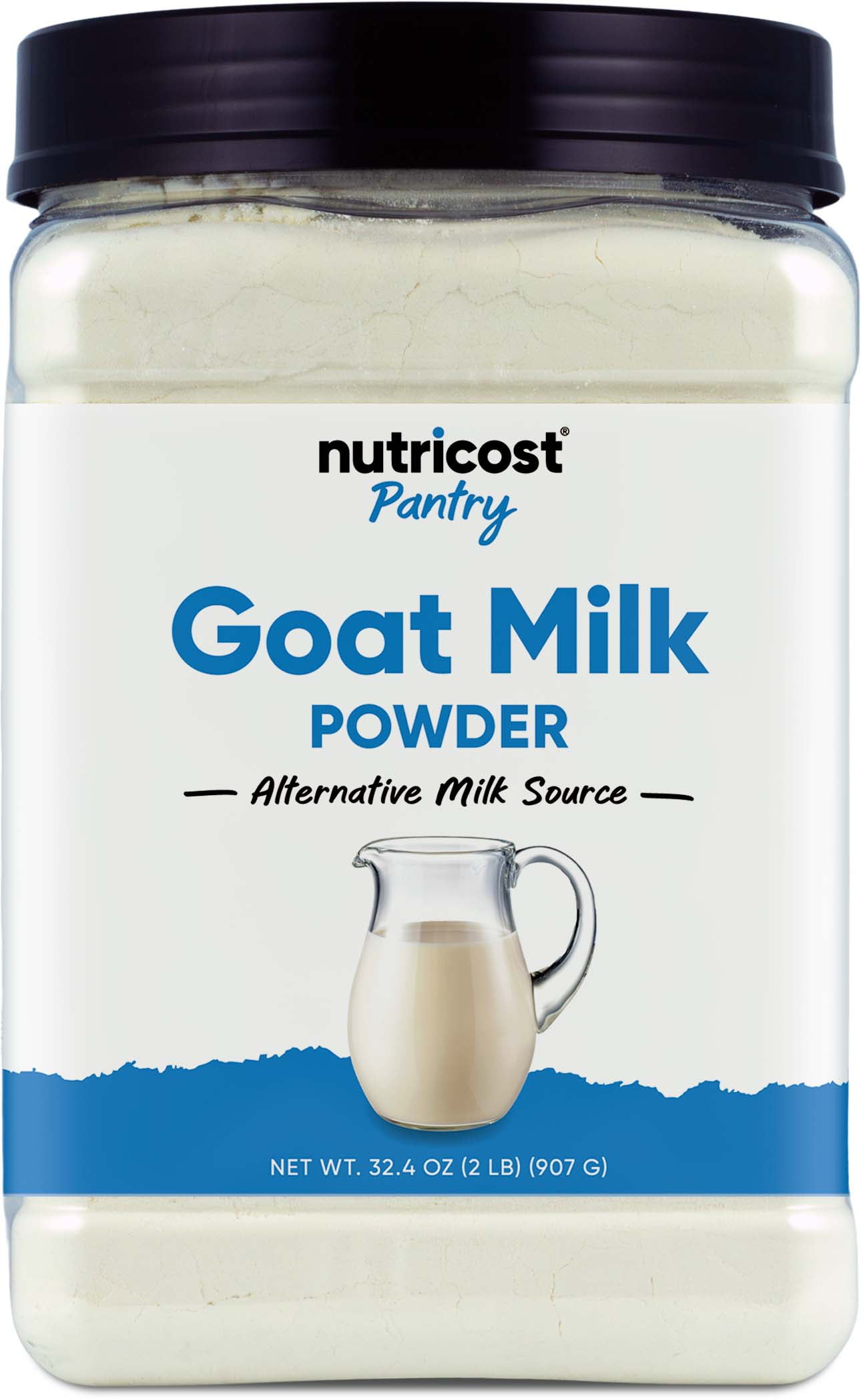 Nutricost Goat Milk Powder 2 LB Unflavored - Gluten-Free, Non-GMO