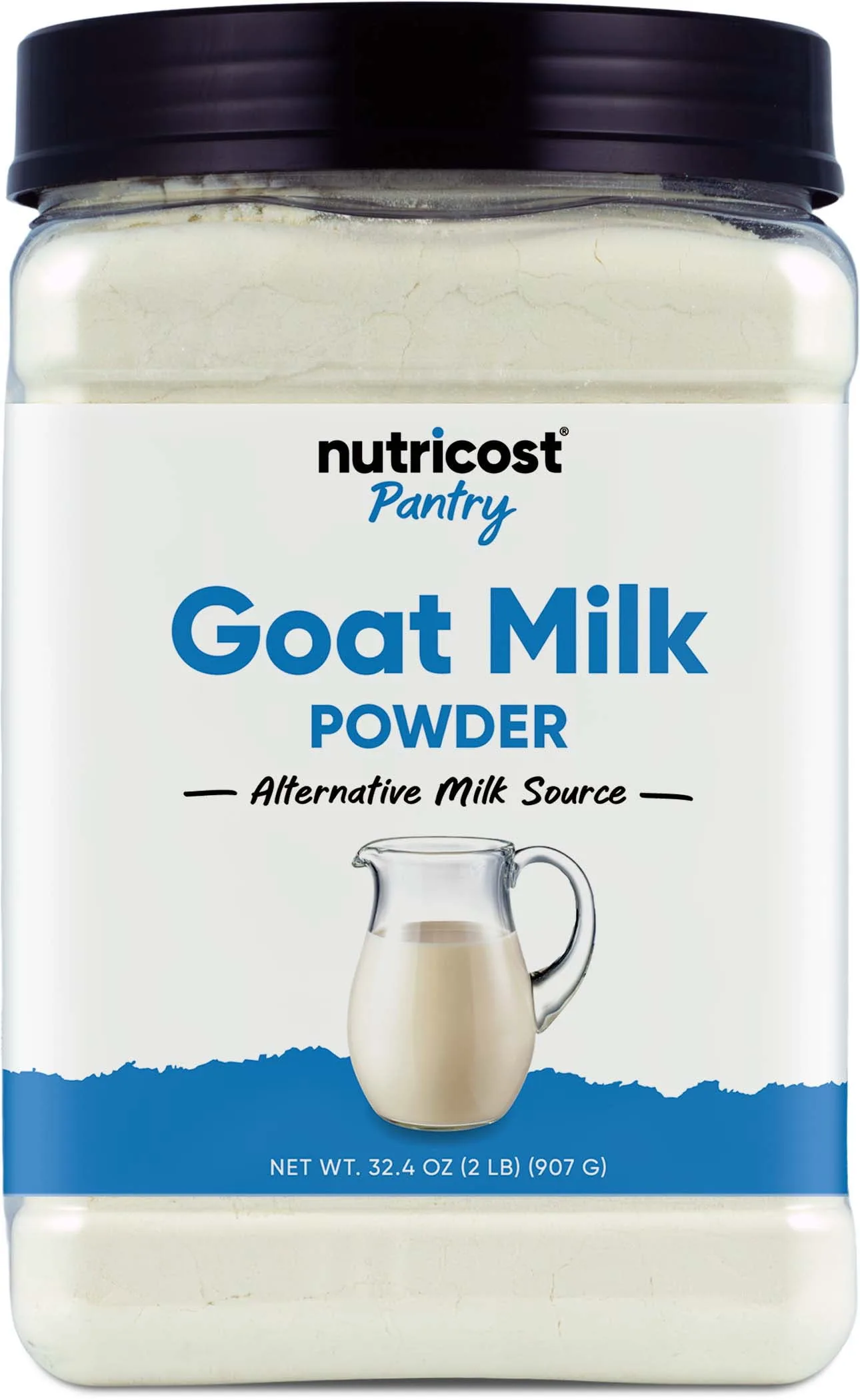 Nutricost Goat Milk Powder 2 LB Unflavored - Gluten-Free, Non-GMO