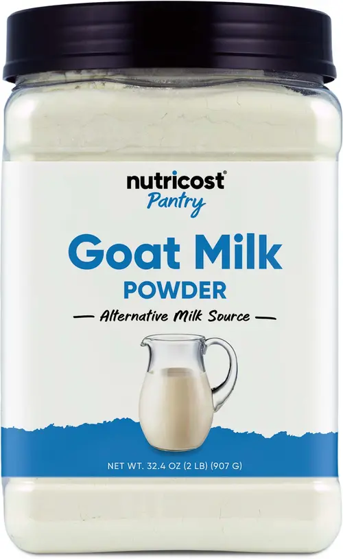 Nutricost Goat Milk Powder 2 LB Unflavored - Gluten-Free, Non-GMO