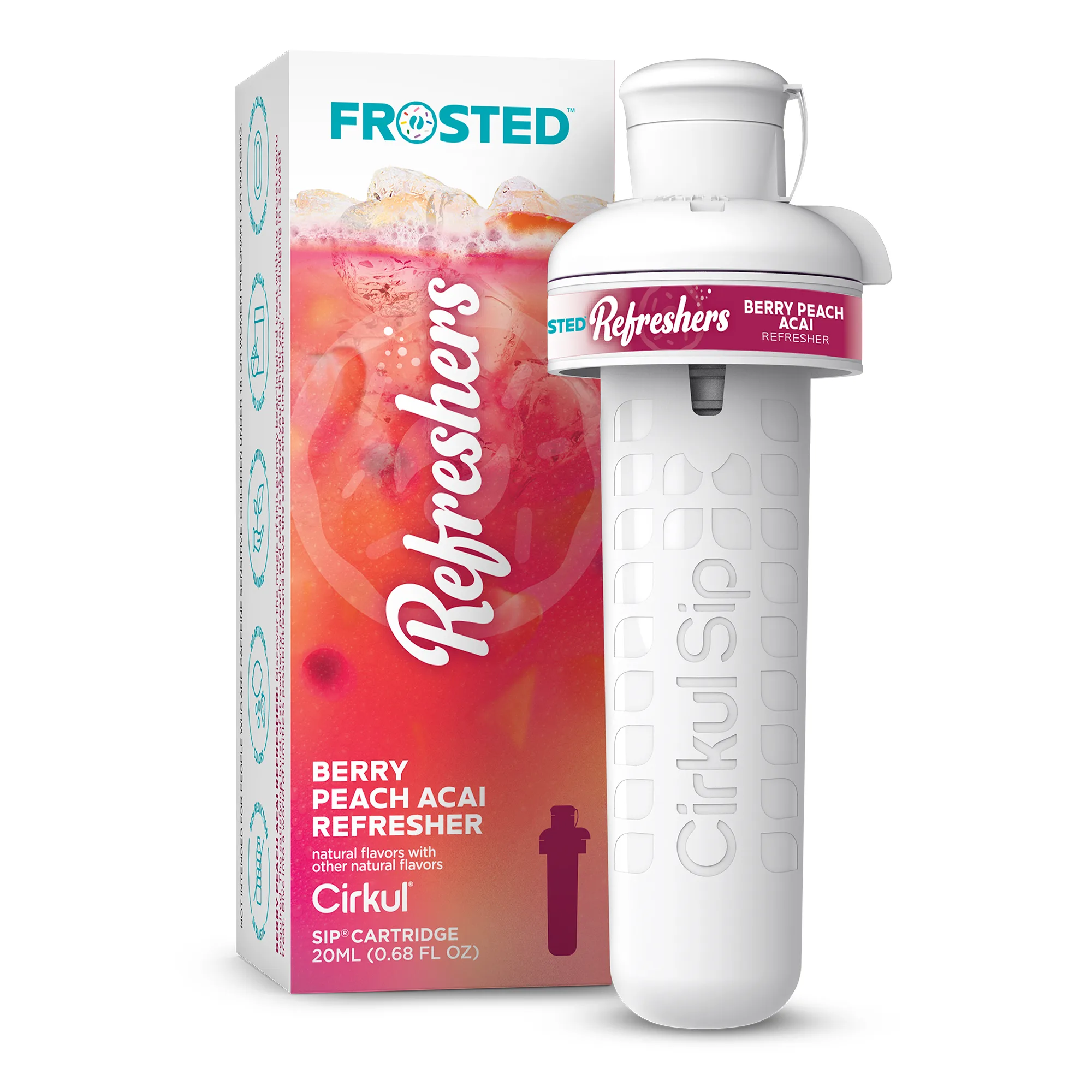 Cirkul Frosted Refreshers Berry Peach Acai Refresher Flavor Cartridge 1-pack