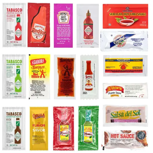 Snackathon Hot Sauce Packet Variety (18 Flavors, 90 Packets)