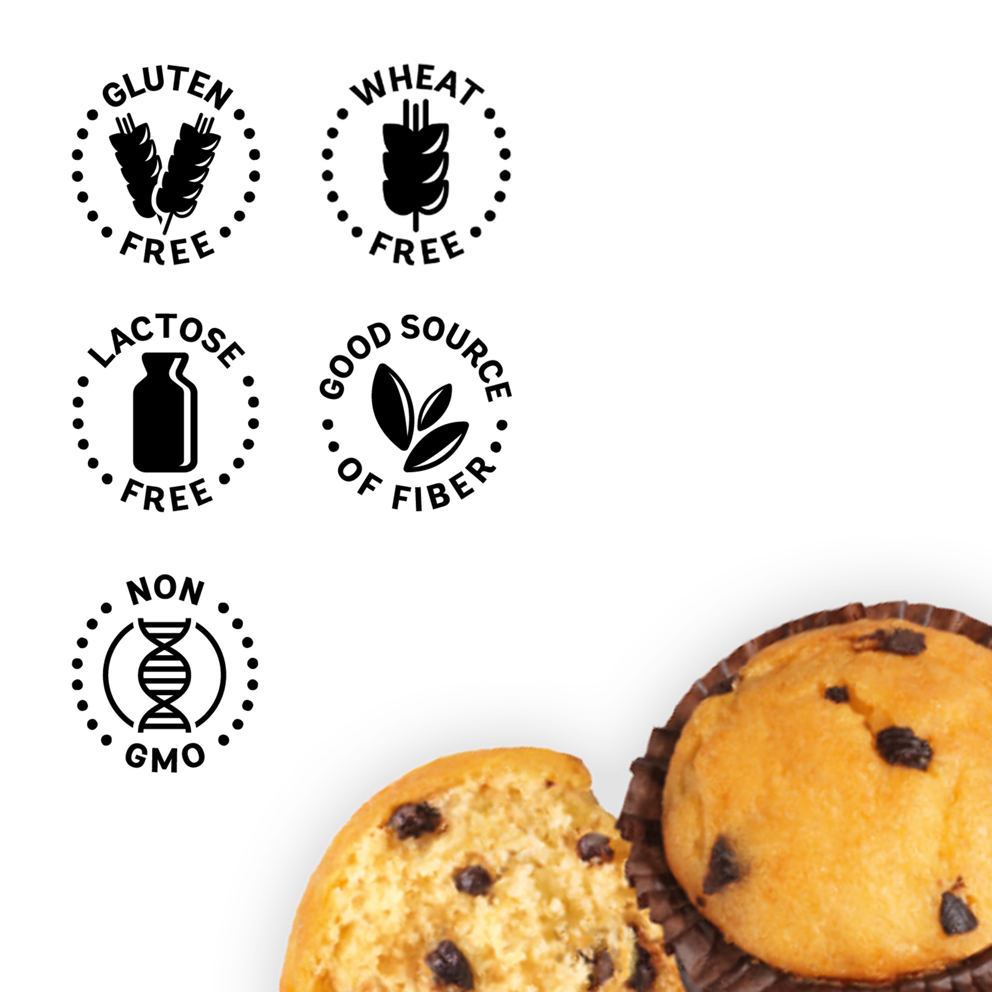 Schar Gluten-Free Chocolate Chip Muffins, Soft Texture, 7.9 oz (5 Count) thumbnail 2