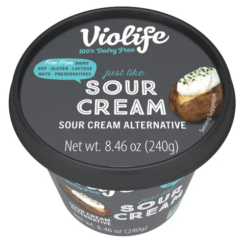 Violife Just like Sour Cream, Dairy-Free Vegan, 8.46 oz Tub (Refrigerated) thumbnail 4