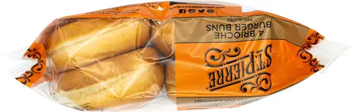 St. Pierre Brioche Burger Buns, Shelf-Stable, Regular, 4 Count thumbnail 2