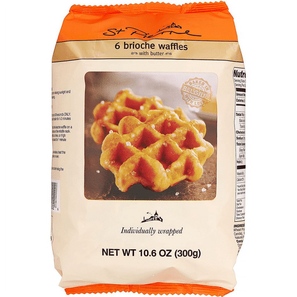St. Pierre Brioche Waffles with Butter, 6 Ct, 10.6 oz thumbnail 2