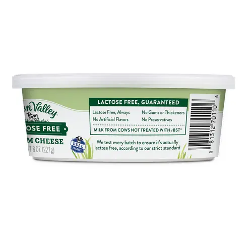 Green Valley Lactose Free Cream Cheese, 8 oz Tub thumbnail 3