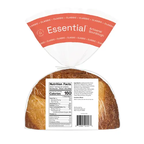 Essential Classic Sourdough Sliced Bread 16oz thumbnail 2