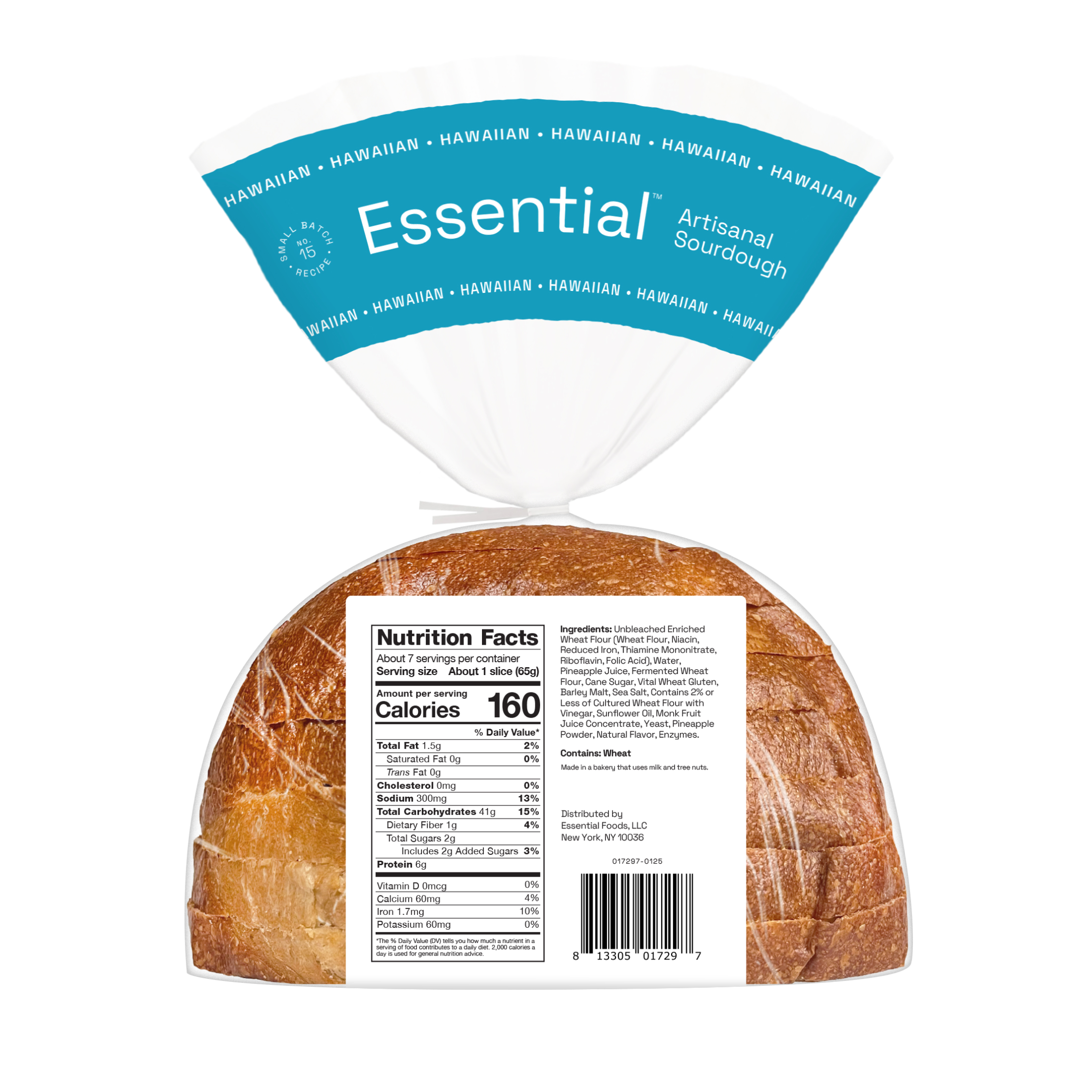 Essential Hawaiian Sliced Sourdough Loaf, Non-GMO, 16 oz. thumbnail 2