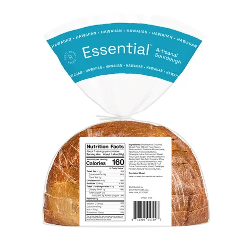 Essential Hawaiian Sliced Sourdough Loaf, Non-GMO, 16 oz. thumbnail 2