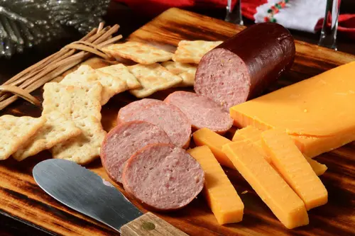 Wisconsin's Best - Garlic Smoked Summer Sausage, 12 oz | Shelf Stable, Keto Friendly, High Protein, Low Sugar, Low Carb | Summer thumbnail 4