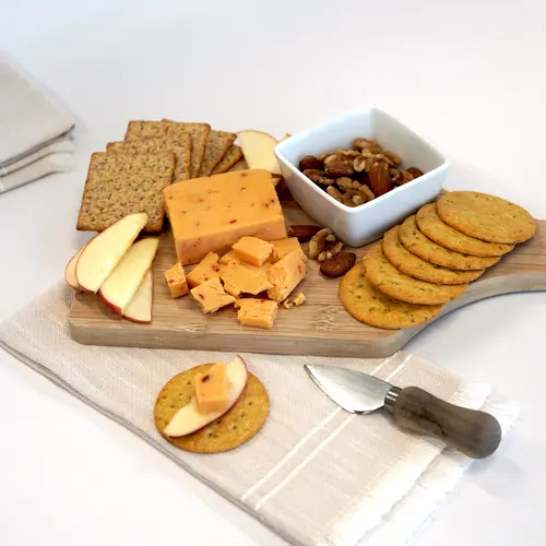 Wensleydale Creamery Hot Honey Cheddar Cheese Wedge, 5.3 oz thumbnail 2