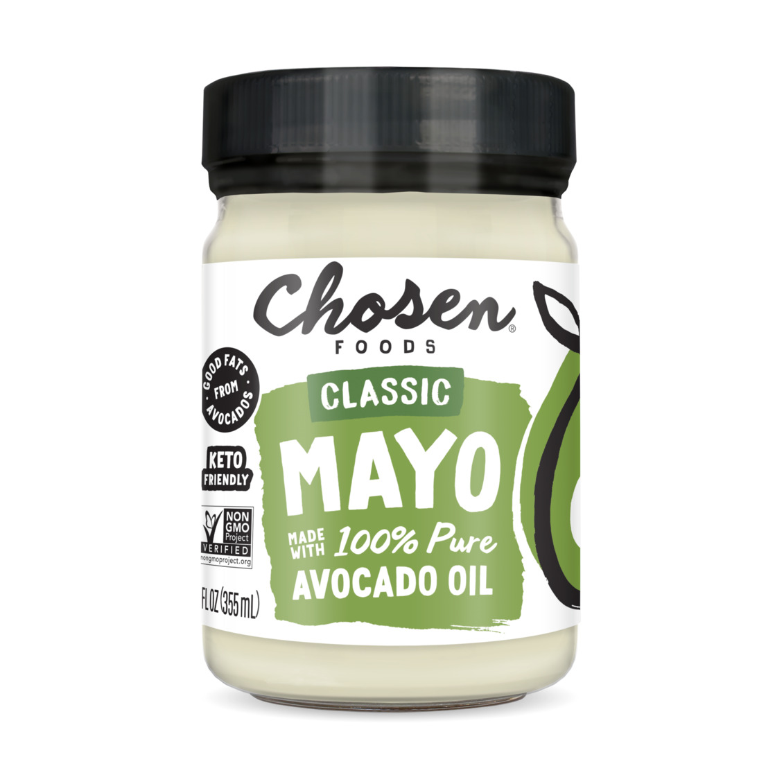 Chosen Foods 100% Pure Avocado Oil Classic Mayo 12 oz