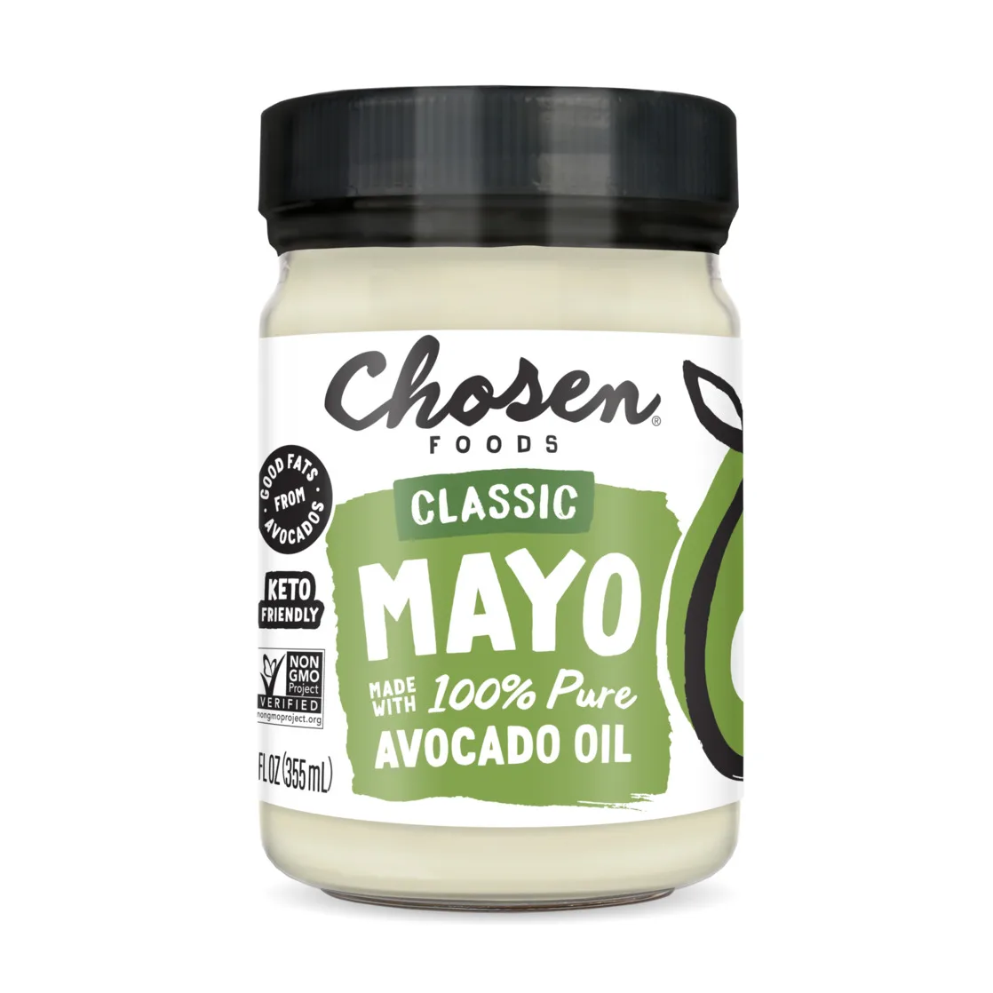 Chosen Foods 100% Pure Avocado Oil Classic Mayo 12 oz