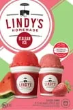 Lindy's Watermelon & Strawberry Frozen Italian Ice. Fluffy, Gluten Free, 6 Count Cups, 6 fl oz