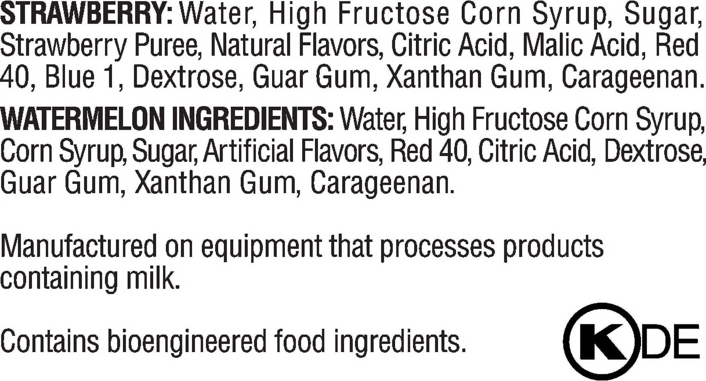 Lindy's Watermelon & Strawberry Frozen Italian Ice. Fluffy, Gluten Free, 6 Count Cups, 6 fl oz thumbnail 2