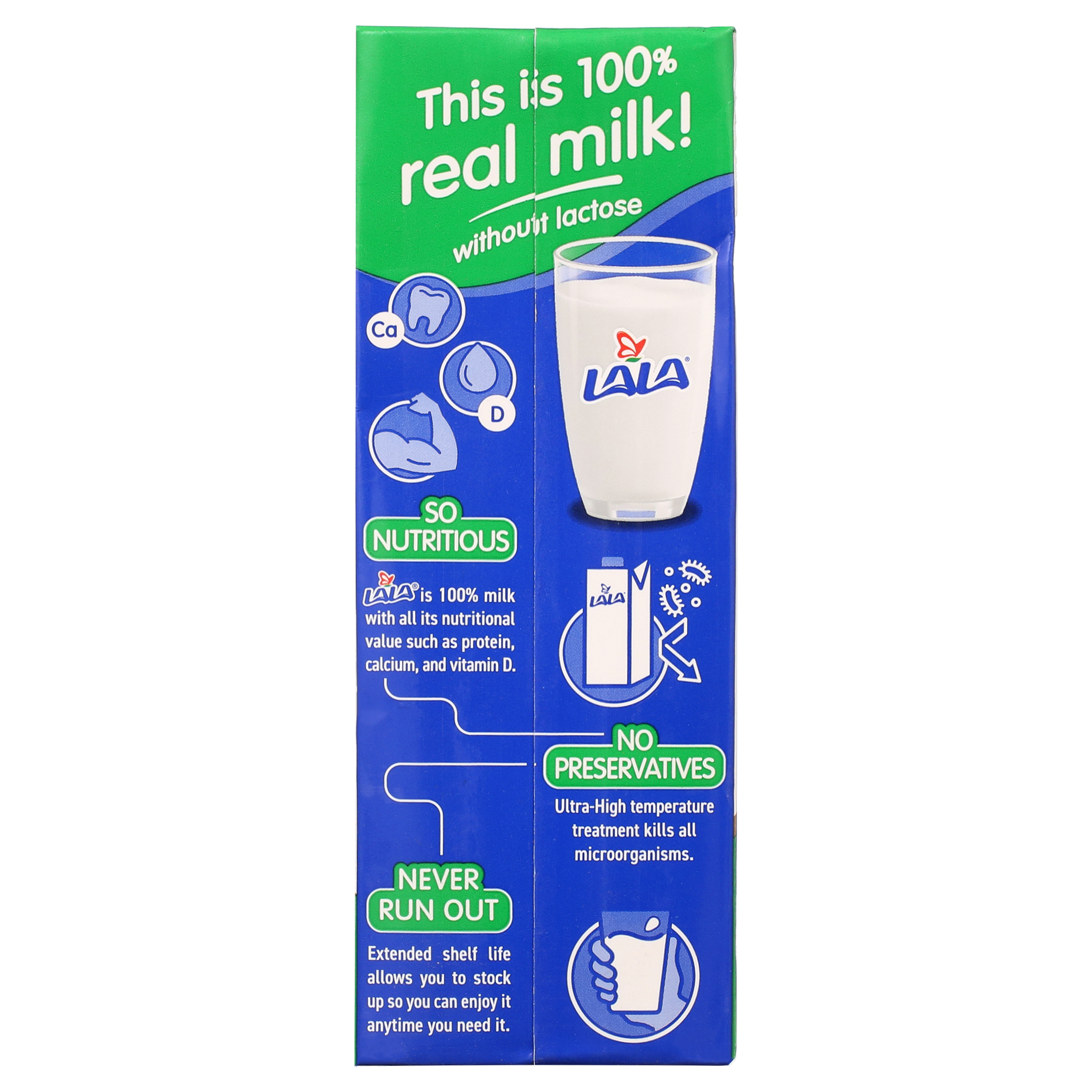 LALA Ultra-Pasteurized Lactose Free Reduced Fat Milk, 32-oz thumbnail 3