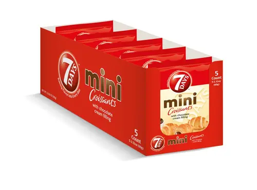 (Price/case)7 Days 500140300 Chocolate Mini Croissant 6-5-2.12 Ounce thumbnail 2