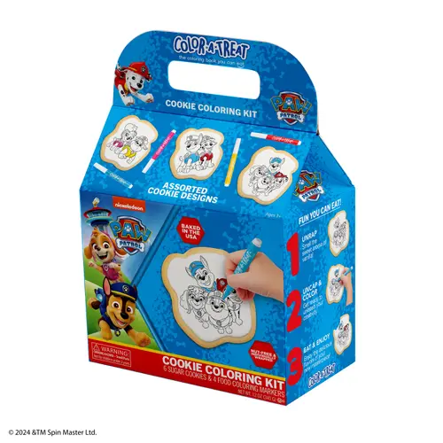 Nickelodeon PAW Patrol Cookie Coloring Kit by Color-a-Treat, 12oz, Includes 6 Sugar Cookies and 4 Food Coloring Markers thumbnail 2