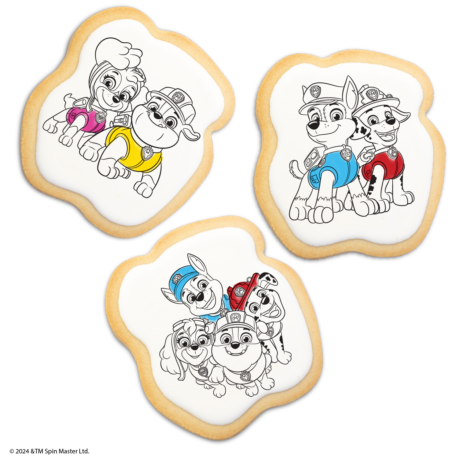 Nickelodeon PAW Patrol Cookie Coloring Kit by Color-a-Treat, 12oz, Includes 6 Sugar Cookies and 4 Food Coloring Markers thumbnail 4