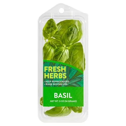 Fresh Basil, 0.5 oz Clamshell