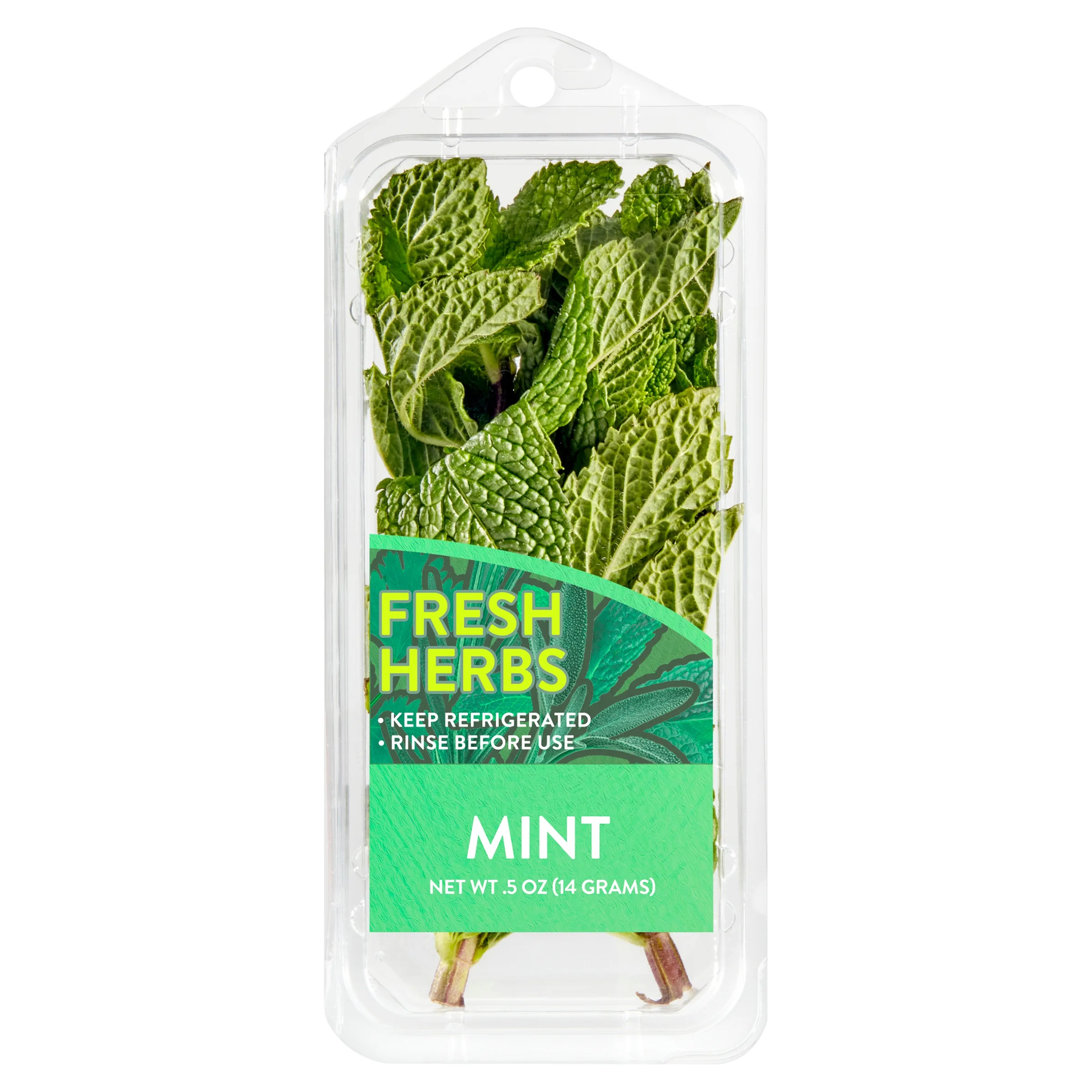 Fresh Mint, 0.5 oz Clamshell