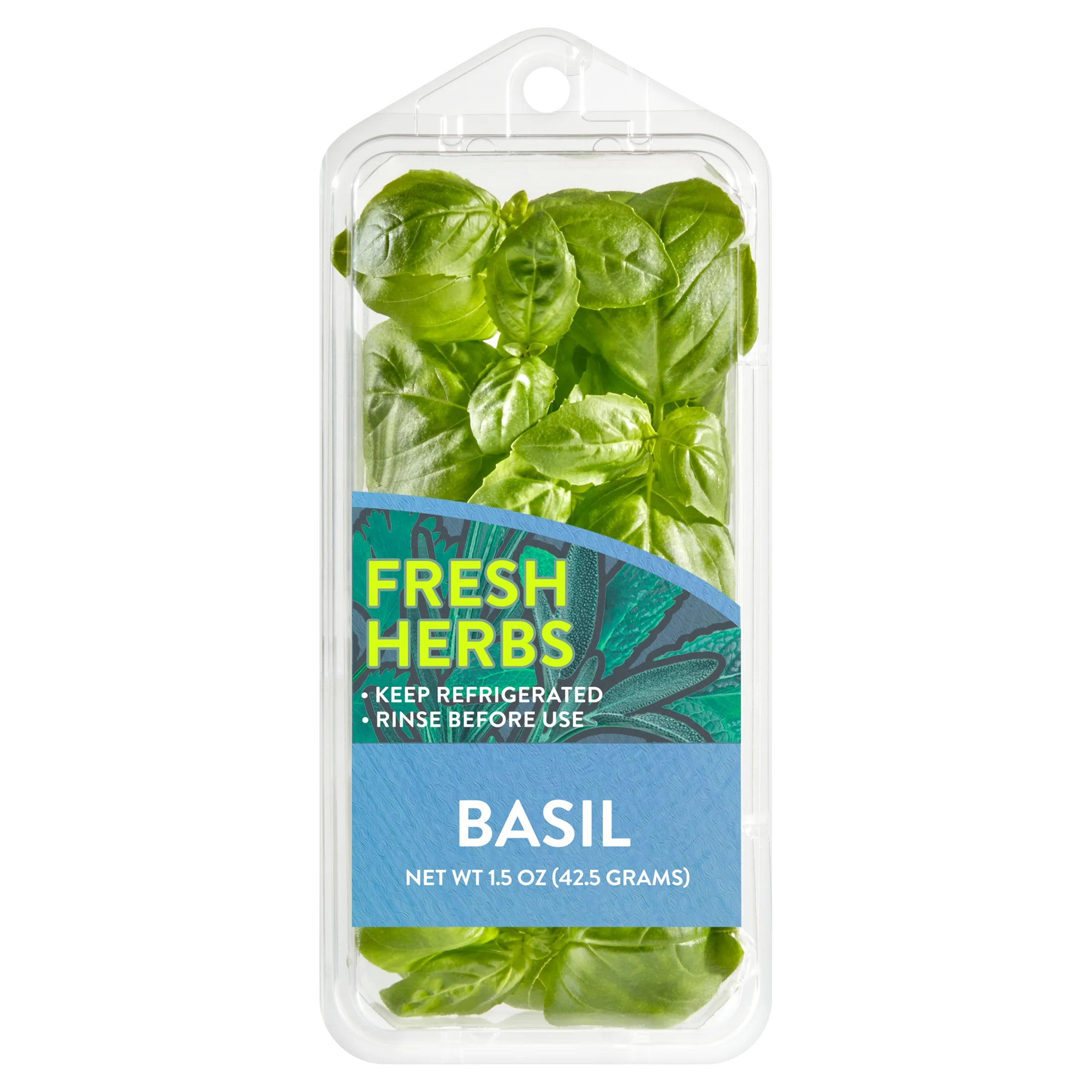 Fresh Basil, 1.5 oz Clamshell