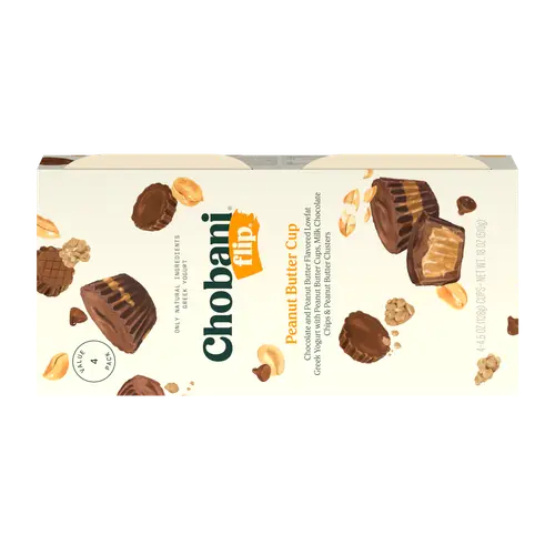 Chobani Flip Low-Fat Greek Yogurt Peanut Butter Cup 4.5 oz 4 Pack thumbnail 4