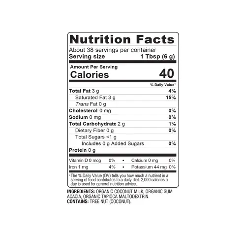 BareOrganics Organic Coconut Milk Powder, 8 Oz thumbnail 4