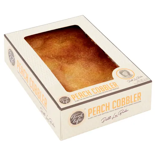 Patti LaBelle's Good Life Peach Cobbler, 31oz, Shelf-Stable, Flaky, Baked