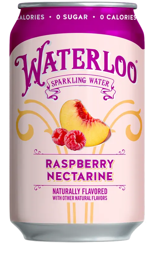Waterloo Sparkling Water, Raspberry Nectarine, 12 fl oz, 8 Pack Cans thumbnail 4