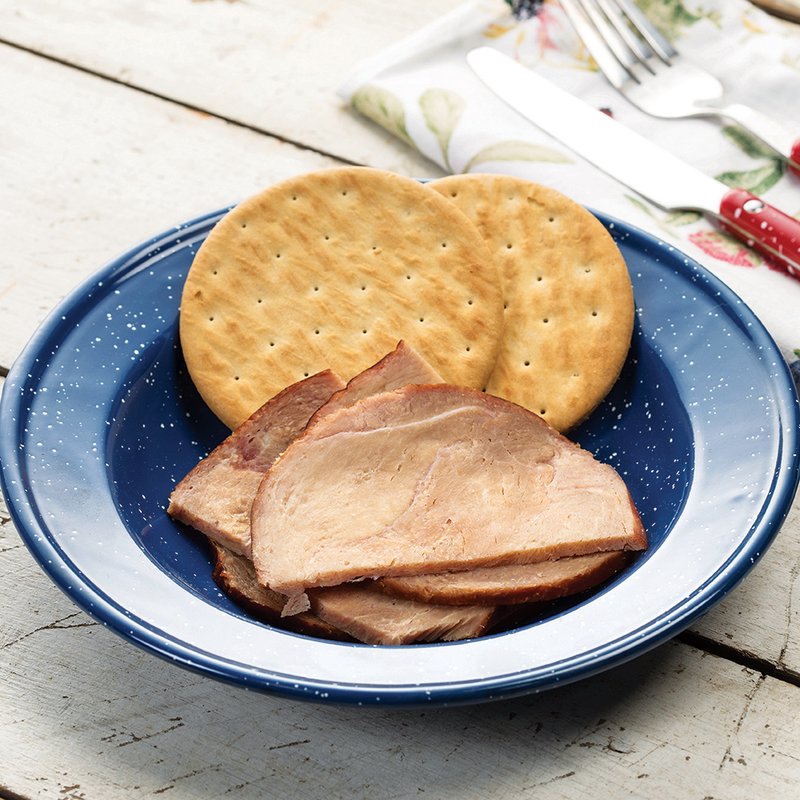 Freeze Dried Smoked Ham Slices 25 Year Shelf Life 1 Gallon Can 15 Slices thumbnail 3