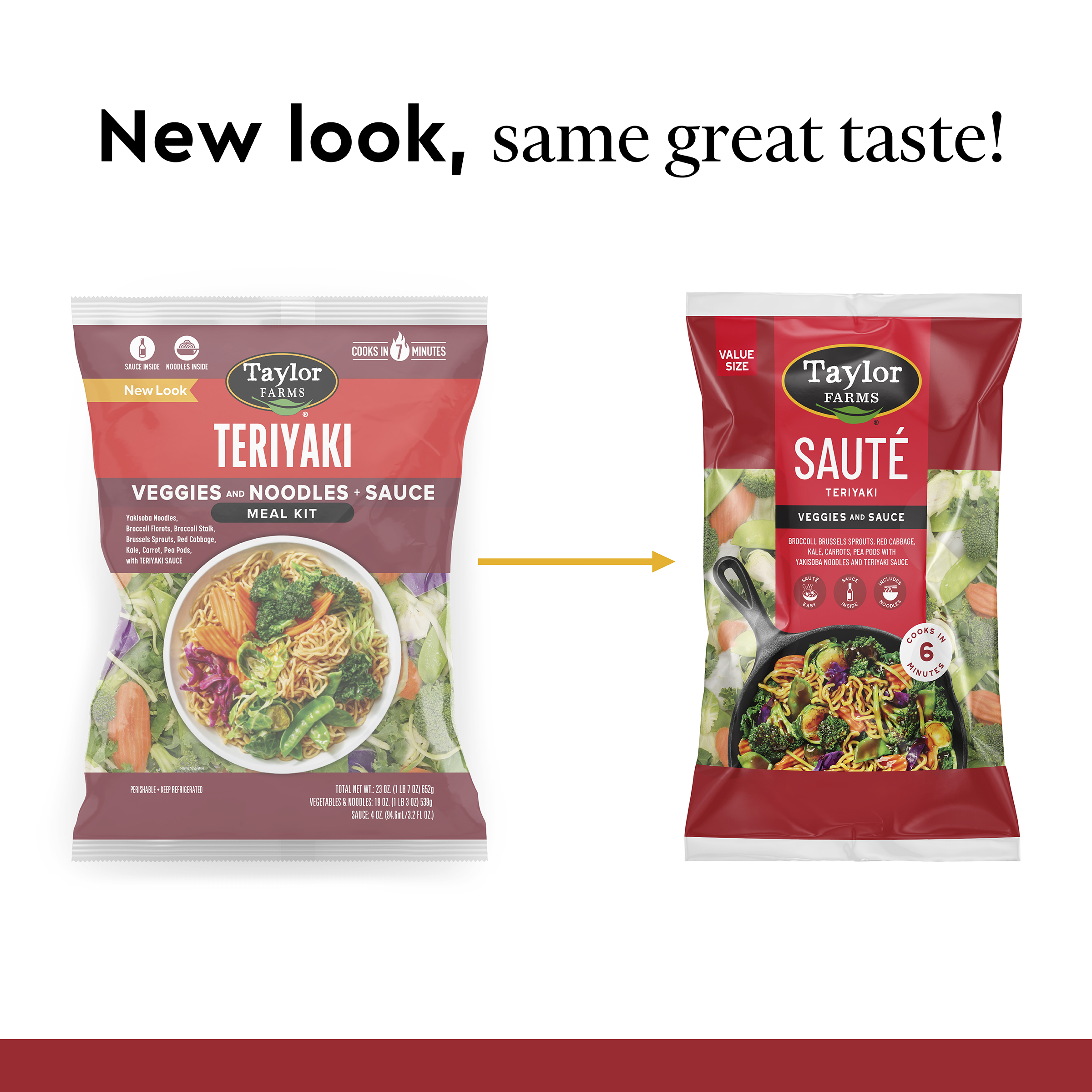 Taylor Farms Fresh Teriyaki Vegetable Meal Kit with Noodles, 23 oz thumbnail 2