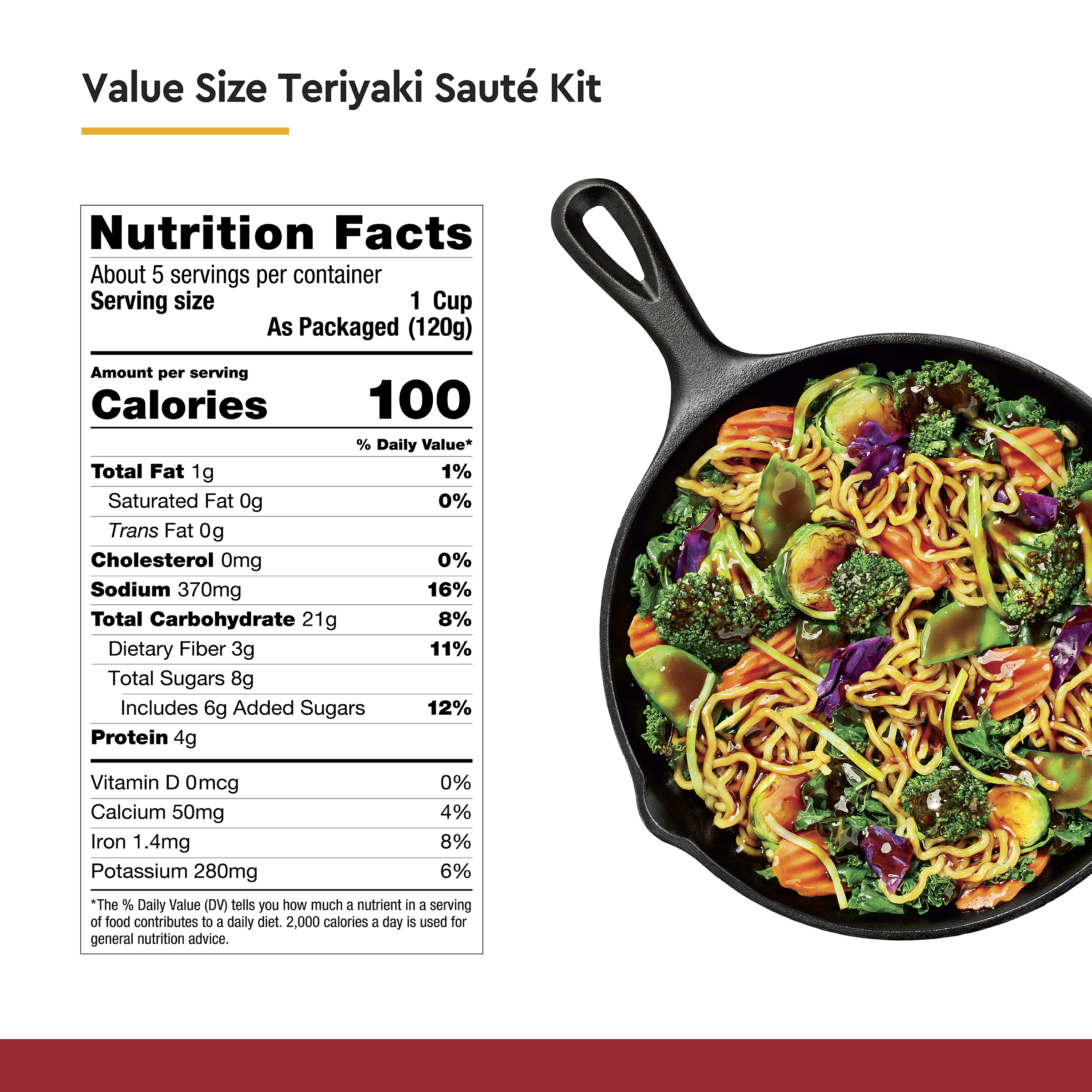 Taylor Farms Fresh Teriyaki Vegetable Meal Kit with Noodles, 23 oz thumbnail 4