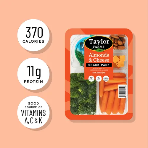 Taylor Farms Almonds & Cheese Snack Pack, 6.5 oz Tray thumbnail 2