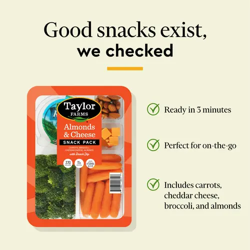 Taylor Farms Almonds & Cheese Snack Pack, 6.5 oz Tray thumbnail 4