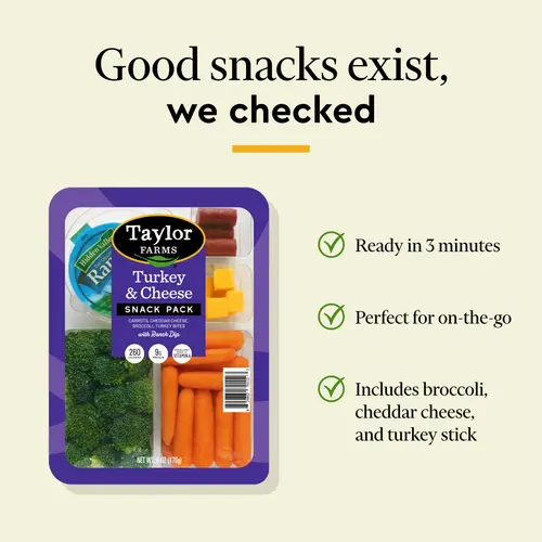 Taylor Farms Turkey & Cheddar Snack Pack, 6 oz Tray thumbnail 4