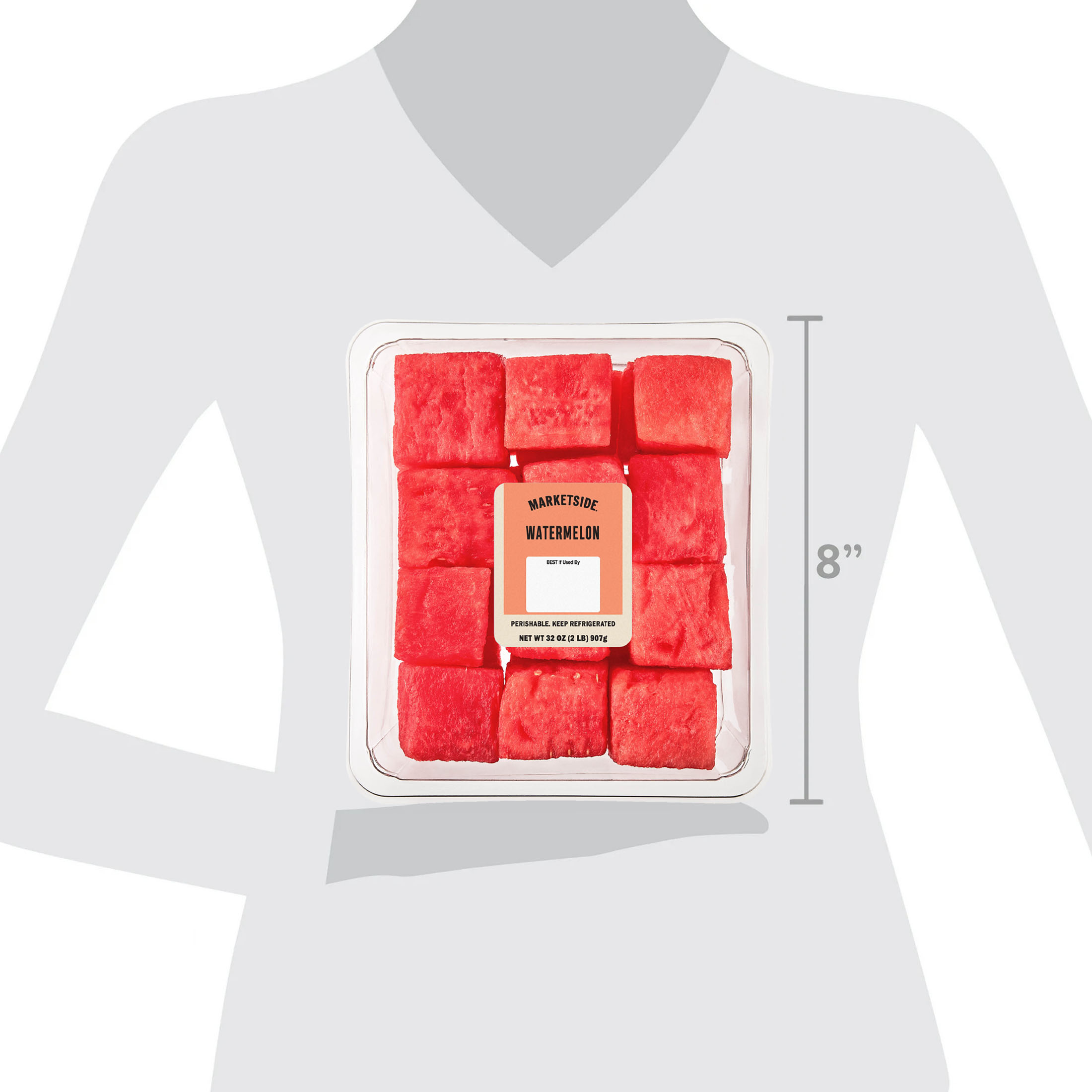 Marketside Fresh Cut Watermelon, 32 oz Tray thumbnail 4