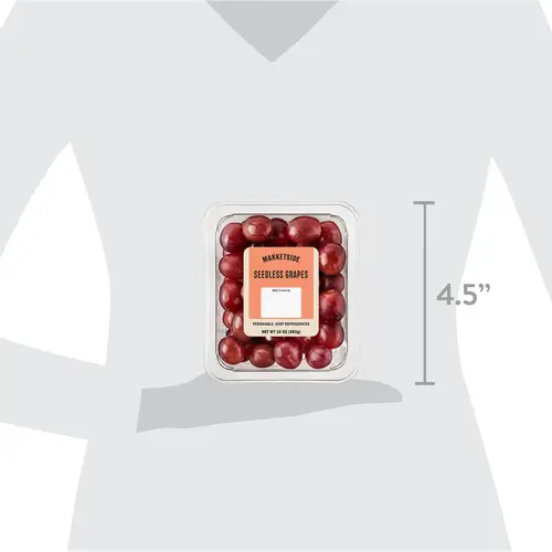 Marketside Fresh Ready to Eat Seedless Whole Grapes, 10 oz Tray thumbnail 4