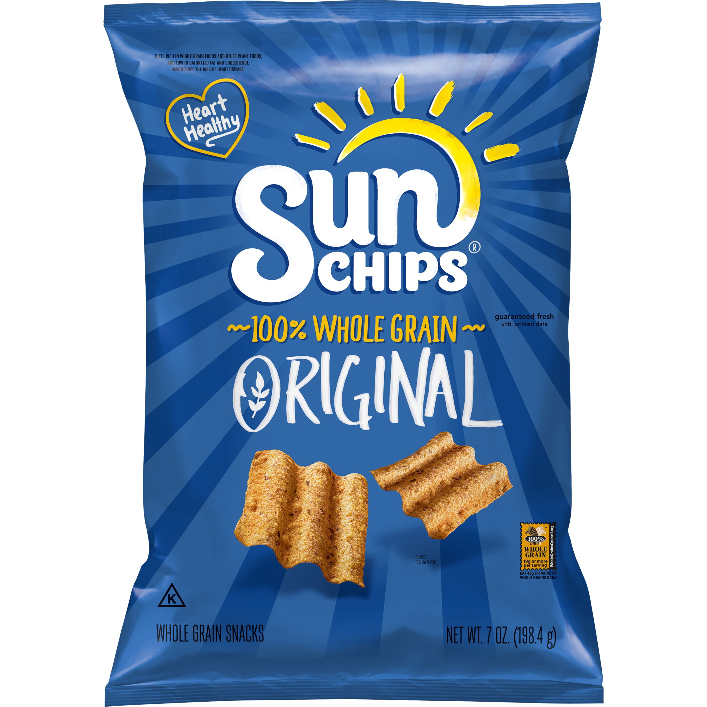 (1 PACK) SunChips Whole Grain Snacks, Original