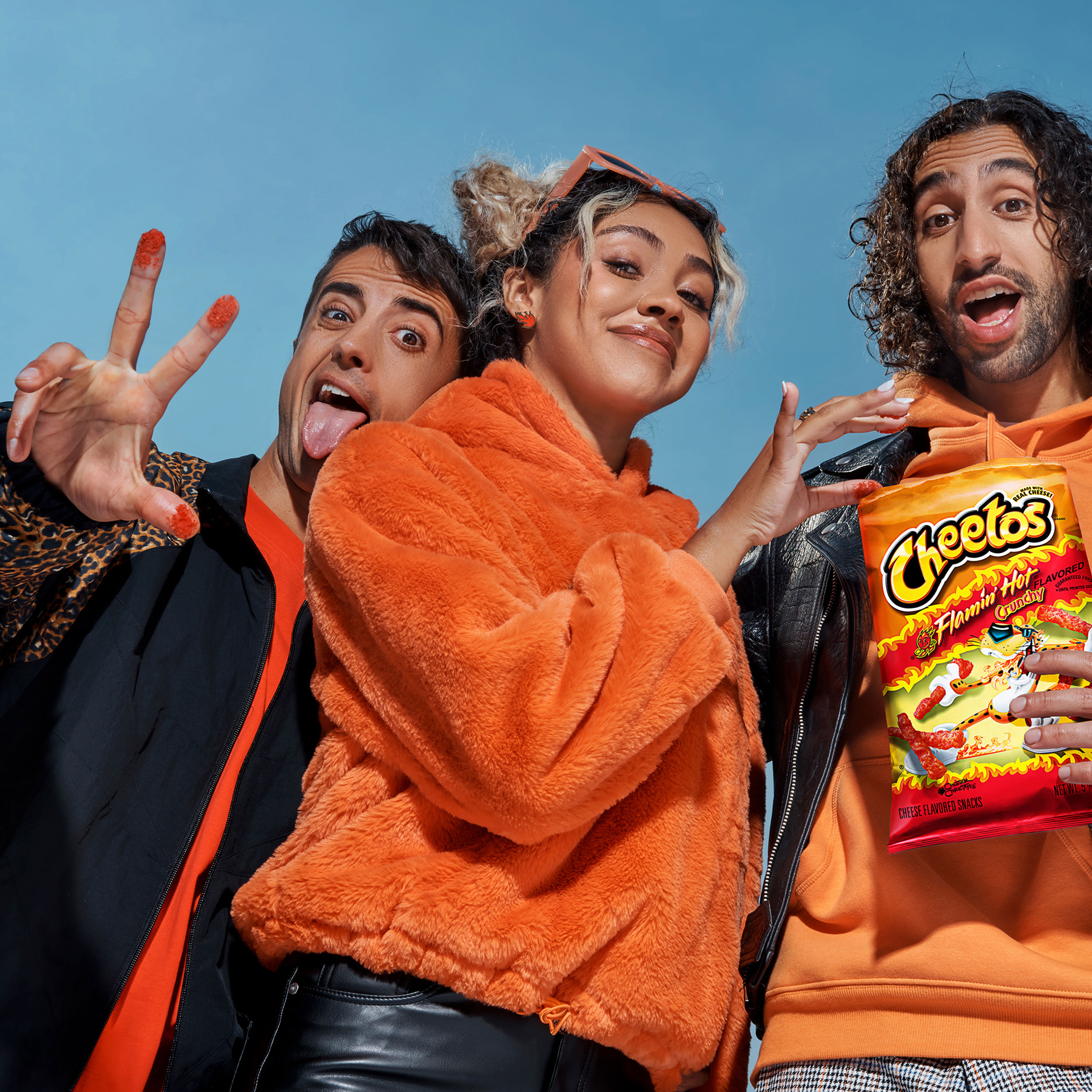Cheetos Crunchy Flamin' Hot Limon Cheese Flavored Snack Chips,1PACK thumbnail 2