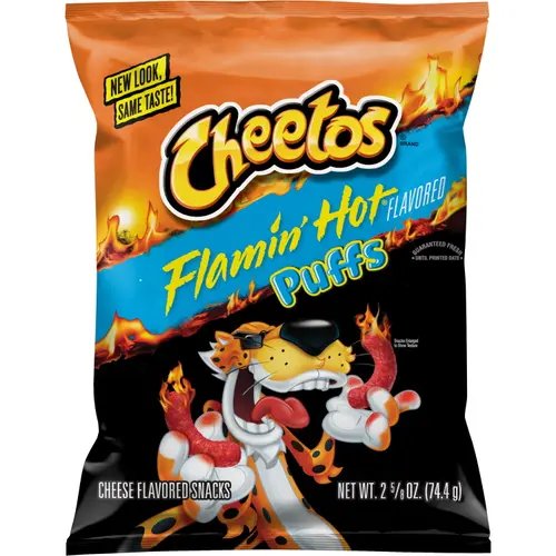 Cheetos Puffs Cheese Snacks Flamin' Hot Flavored,1PACK