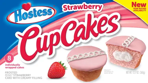 ( PACK OF 1 ), Hostess Strawberry Cupcakes 8 count 12.7 ounces