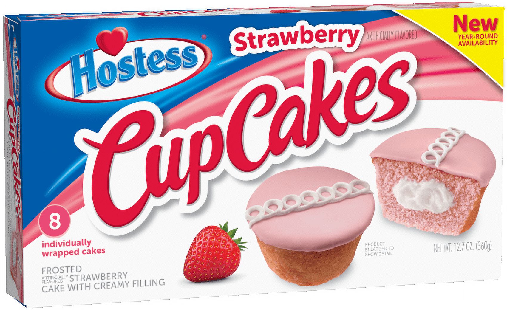 ( PACK OF 1 ), Hostess Strawberry Cupcakes 8 count 12.7 ounces thumbnail 2