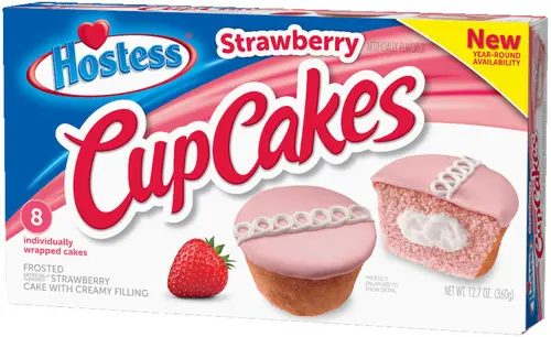 ( PACK OF 1 ), Hostess Strawberry Cupcakes 8 count 12.7 ounces thumbnail 3