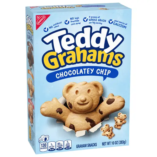 Teddy Grahams Chocolatey Chip Graham Snacks thumbnail 3
