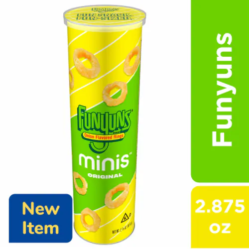 Funyuns Minis Original Onion Flavored Rings Snack Stacks Crisps Chips ,1PACK