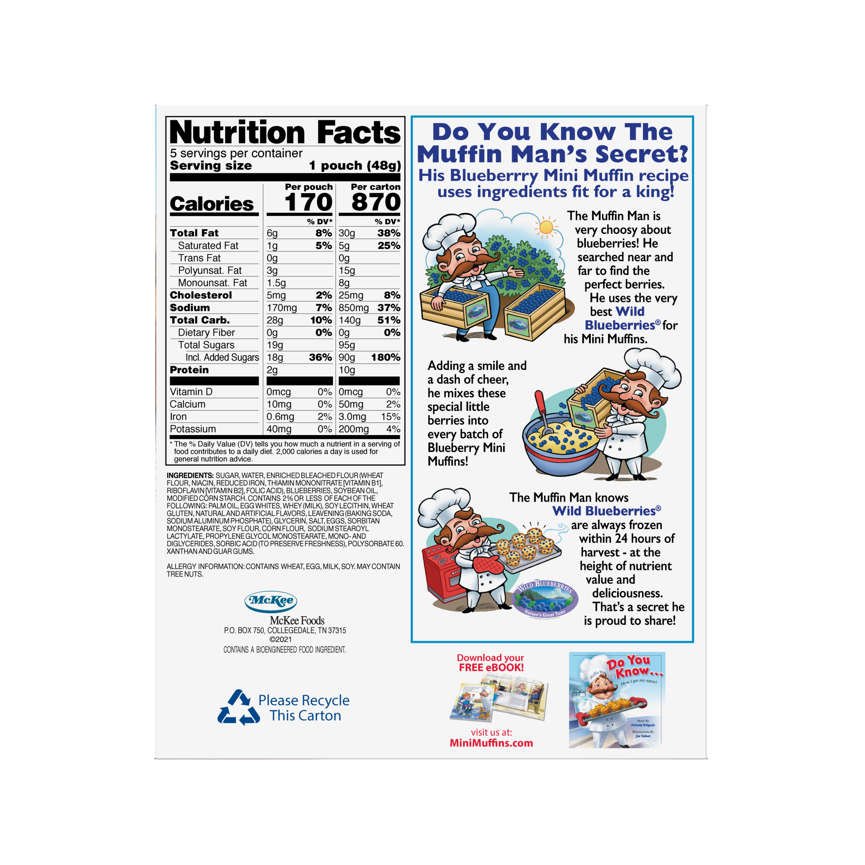 Little Debbie Blueberry Mini Muffins ,1PK thumbnail 2