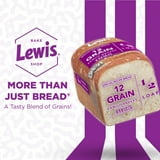Lewis Bake Shop 12 Grain Half Loaf Bread, 1/2 Loaf, 12 oz Pack of 3 thumbnail 2