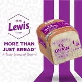Lewis Bake Shop 12 Grain Half Loaf Bread, 1/2 Loaf, 12 oz Pack of 3 thumbnail 2